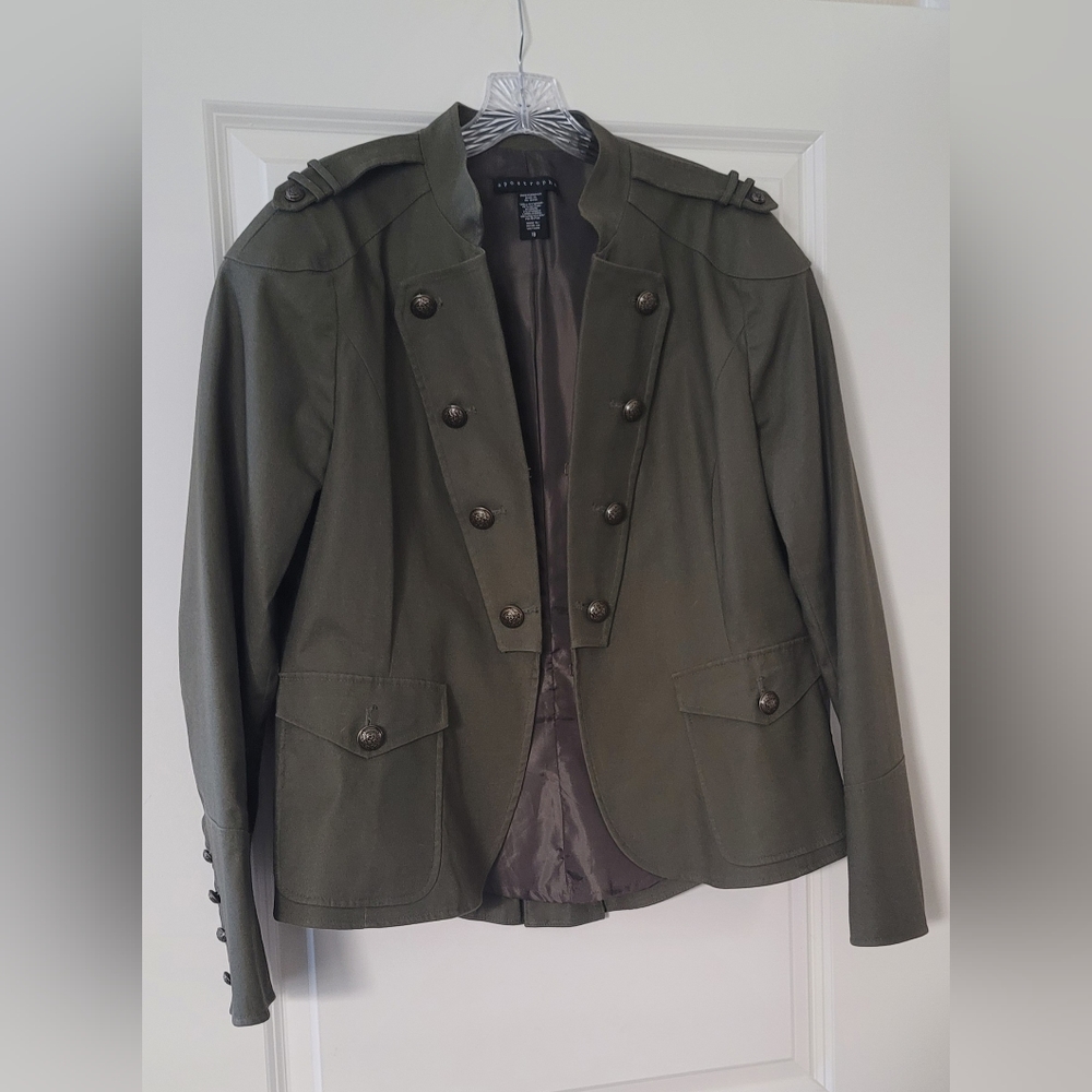 Apostrophe Size 18 Army Green Military Style Jacket